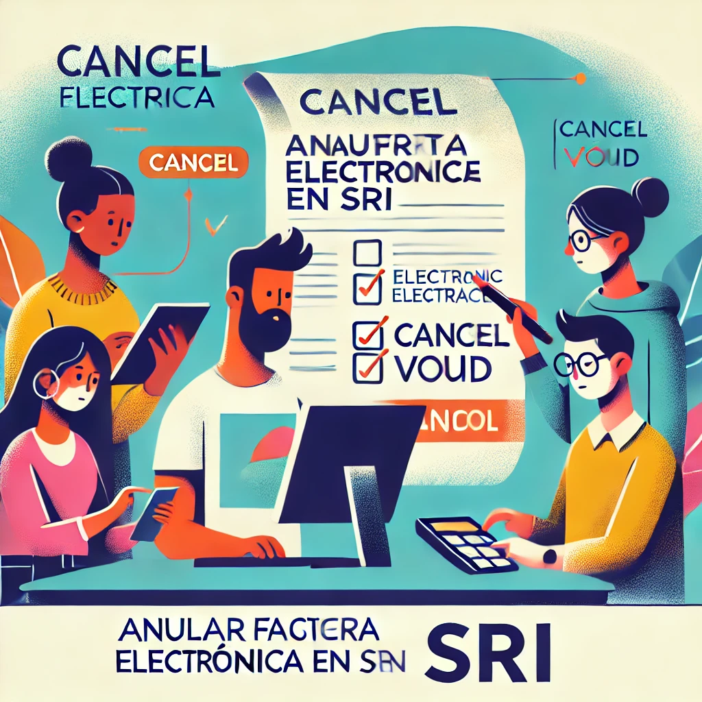 cancelar una factura SRI